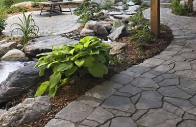 Creative stone walkways