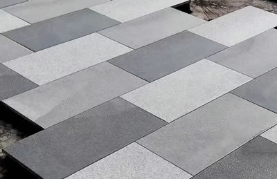 Granite floor tiles