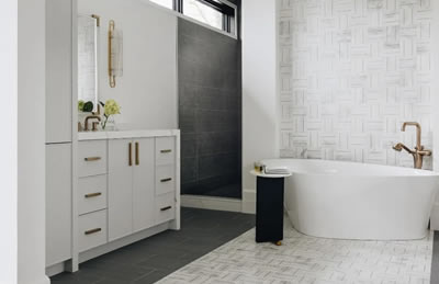 Luxury stone bathroom design