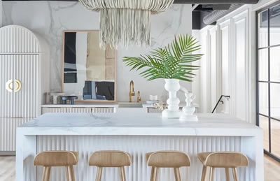 Marble countertops kitchen