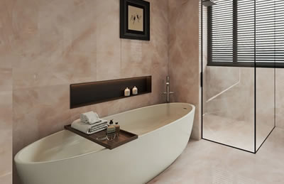 Modern Bathroom Stone Design