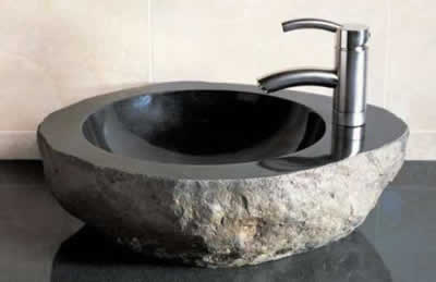 Premium natural stone bathroom sink