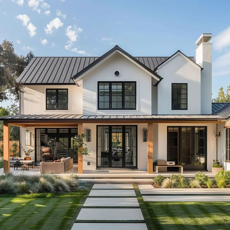 Modern style stone villa design