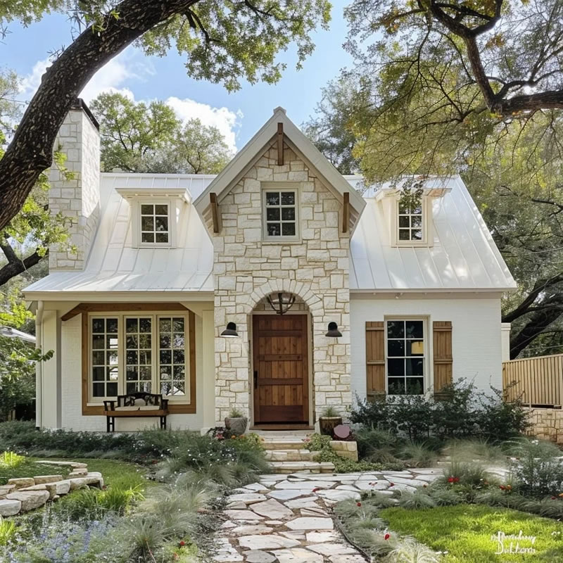 Modern style stone villa design