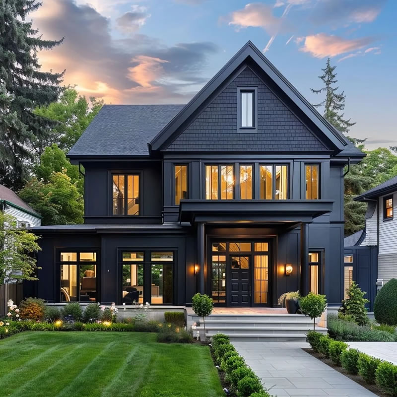 Modern style stone villa design