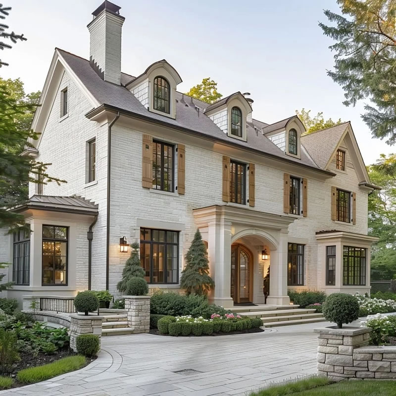 Modern style stone villa design