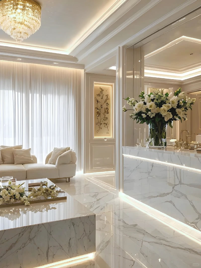 Natural stone interior design