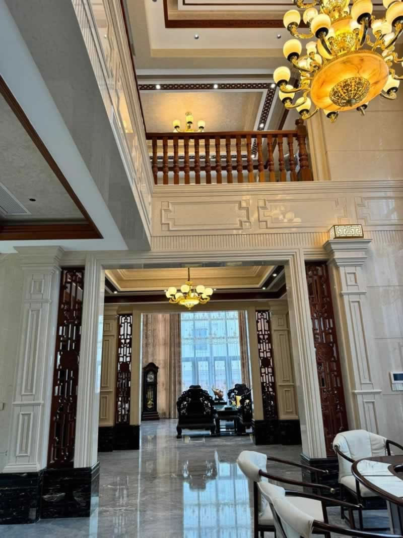 Stone villa decoration