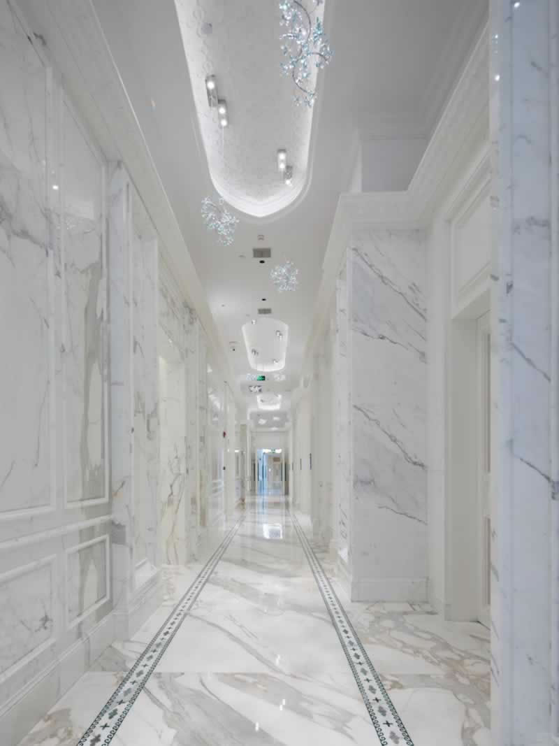 Stone villa decoration