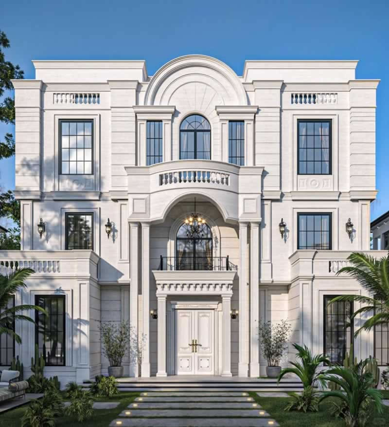 Villa Exterior Stone