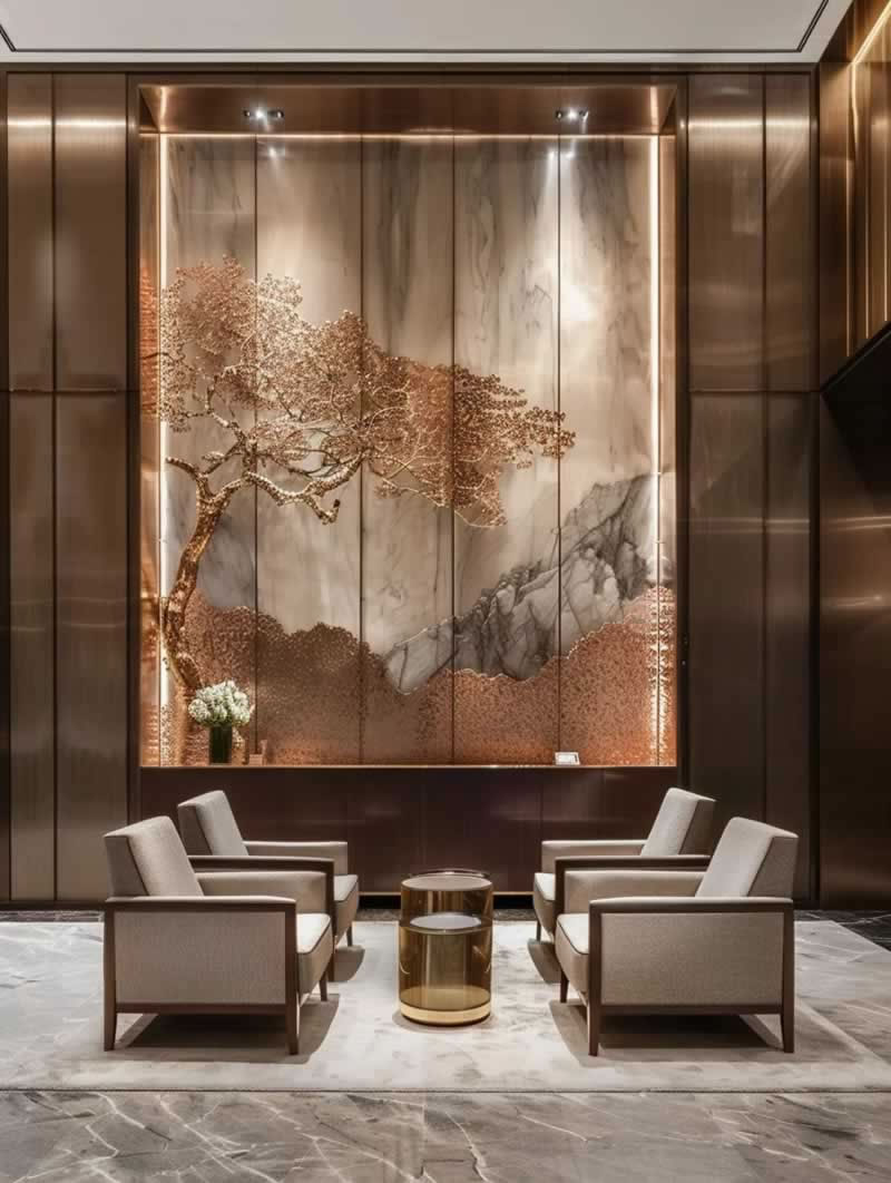 best stone materials for hotel lobbies