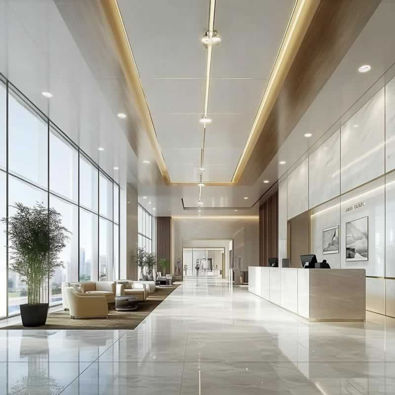 Marble hotel interiors