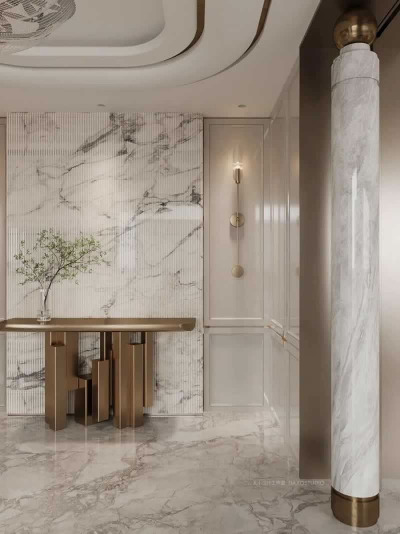 Marble hotel interiors
