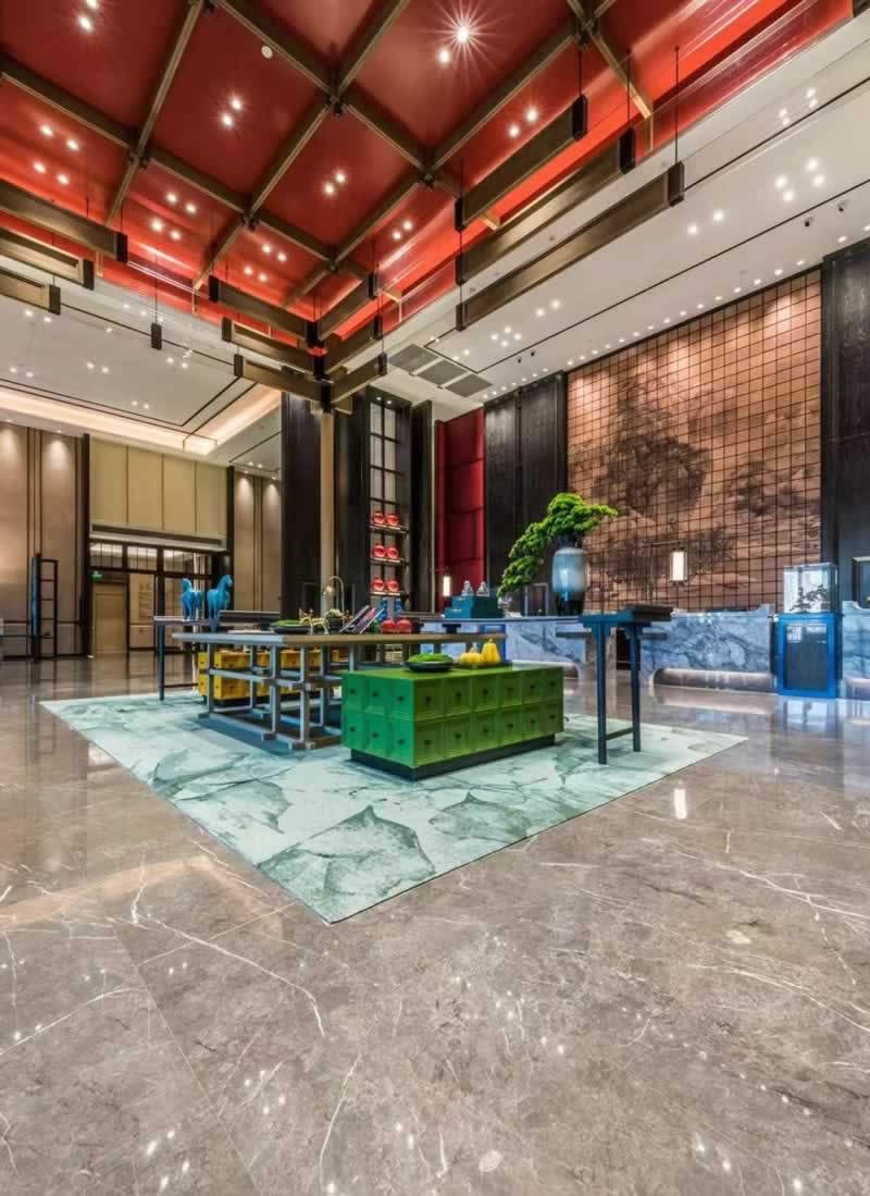 Marble hotel interiors