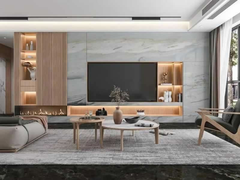 Textured Stone Hotel Walls