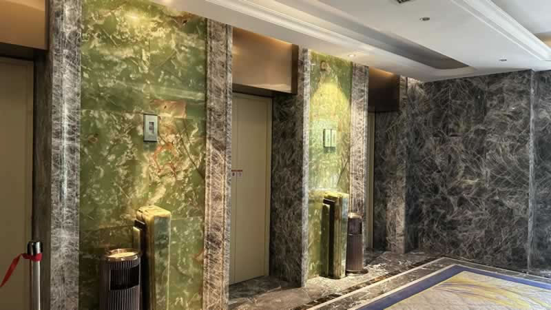Textured Stone Hotel Walls