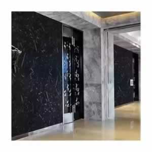 Black Fossil Marble Wall Cladding