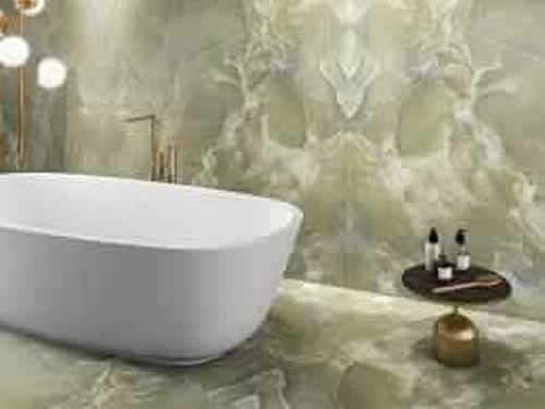 Green Jade Marble Bathroom