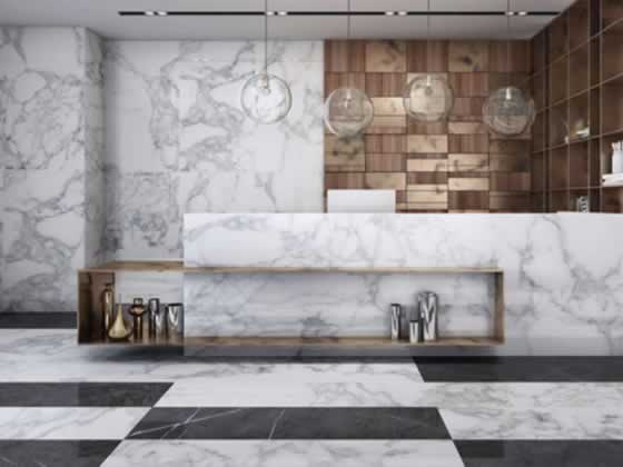 Guangxi White Marble Kitchen