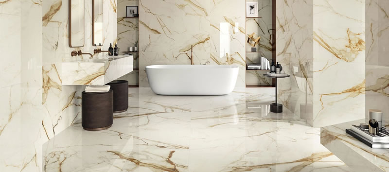 Italy Calacatta Gold Marble Bathroom
