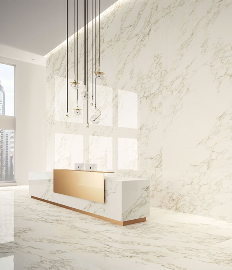 Italy Calacatta Gold Marble Flooring