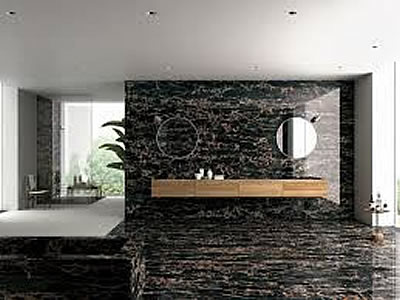 Italy Portopo Golden Marble Bathroom