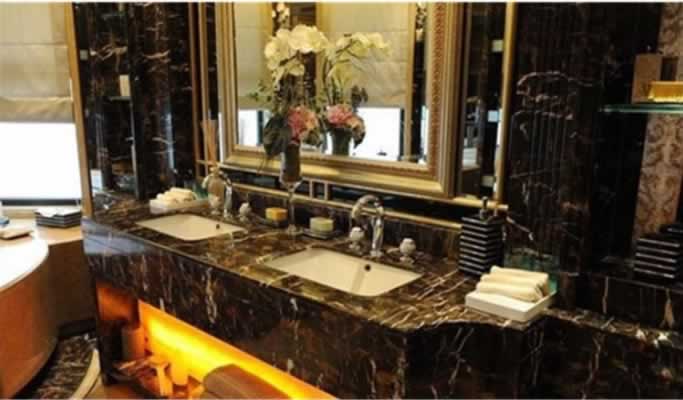 Portopo Gold Marble Bathroom