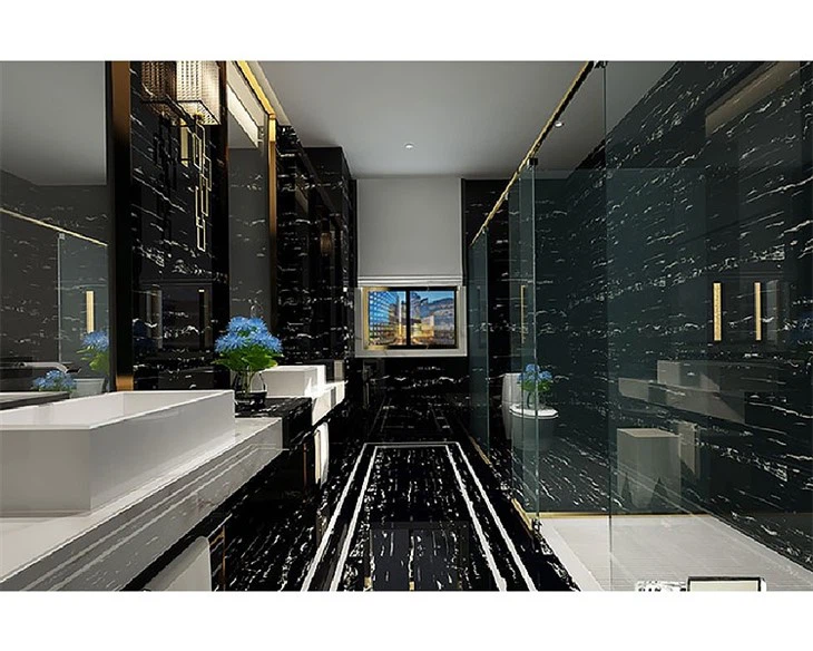 Silver Dragon Marble Bathroom