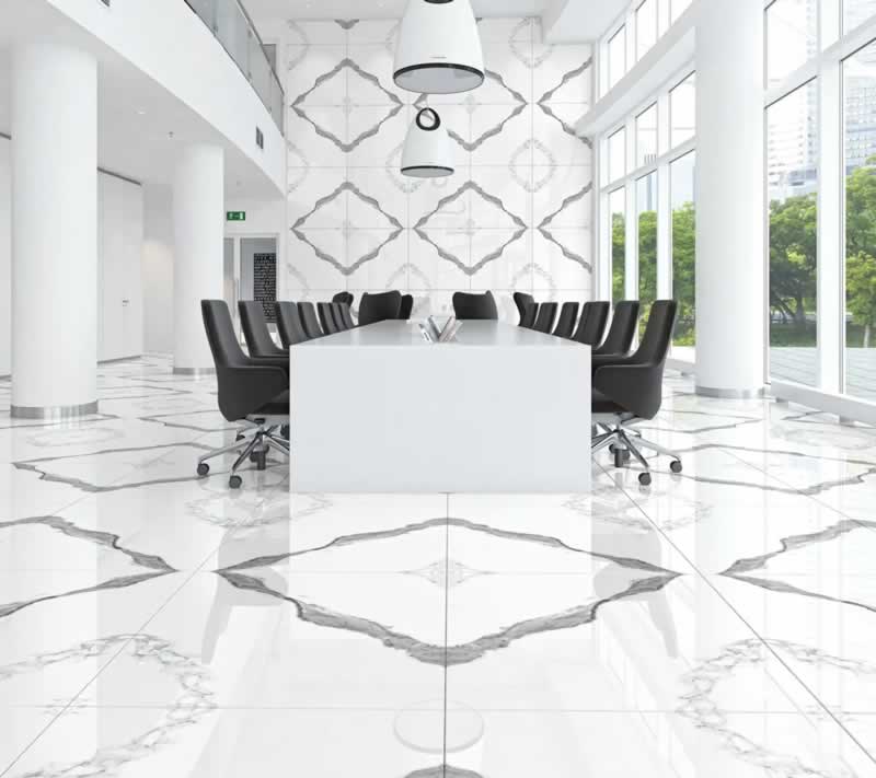 Statuario White Marble Flooring