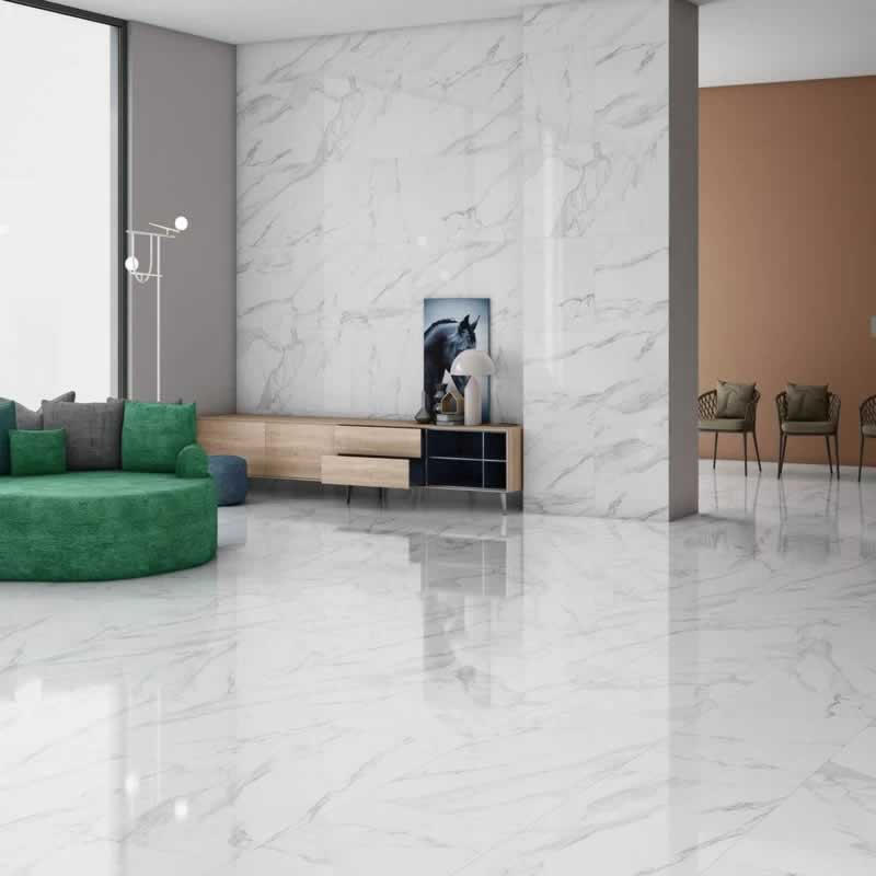Statuario White Marble Flooring