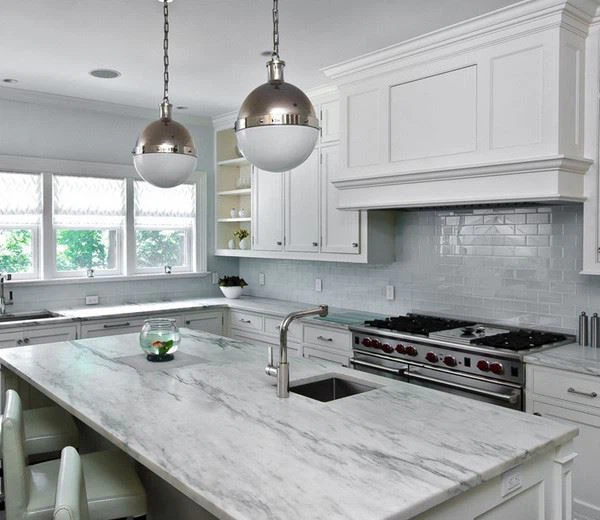 Volakas White Marble Countertops