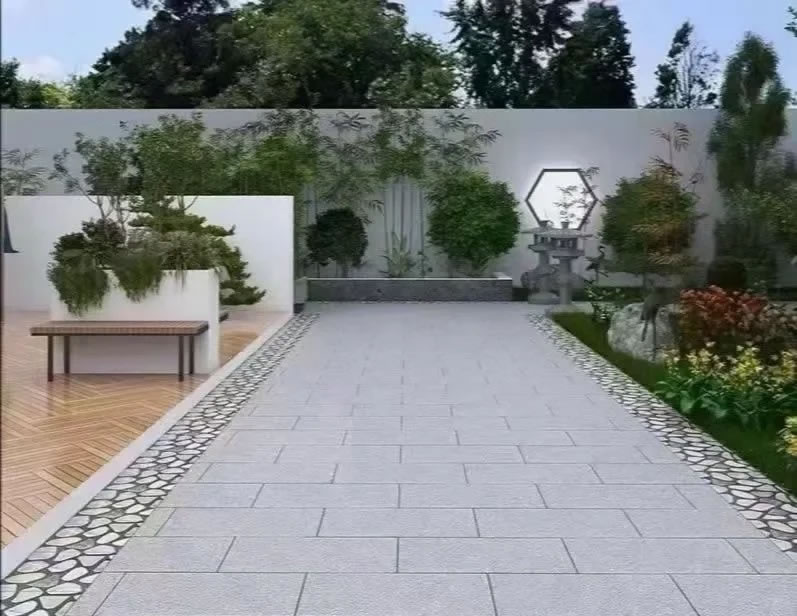 Black Grey Granite Flooring