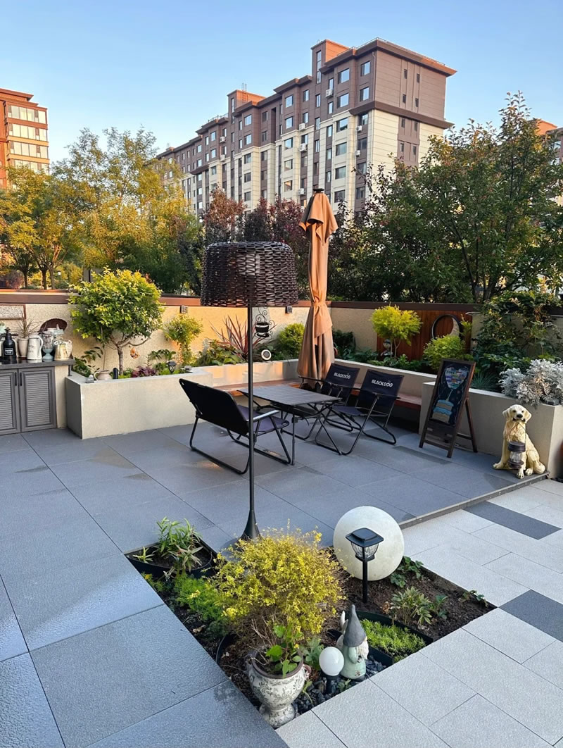 Granite paving stones