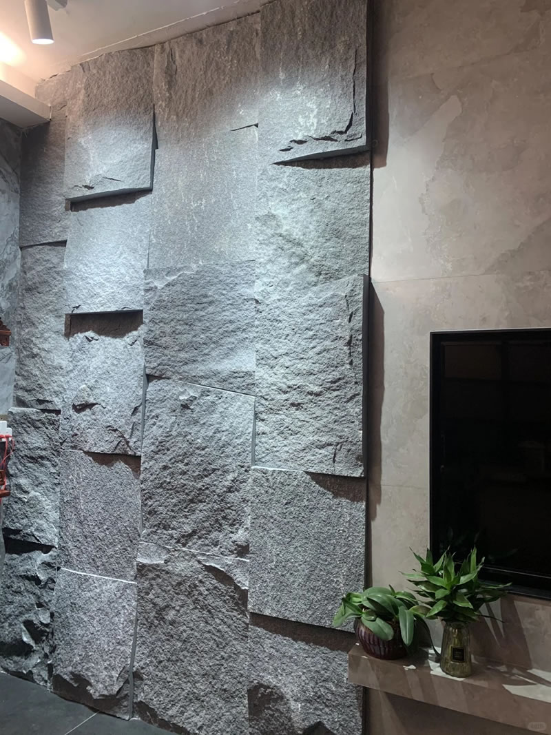 Grey granite cladding