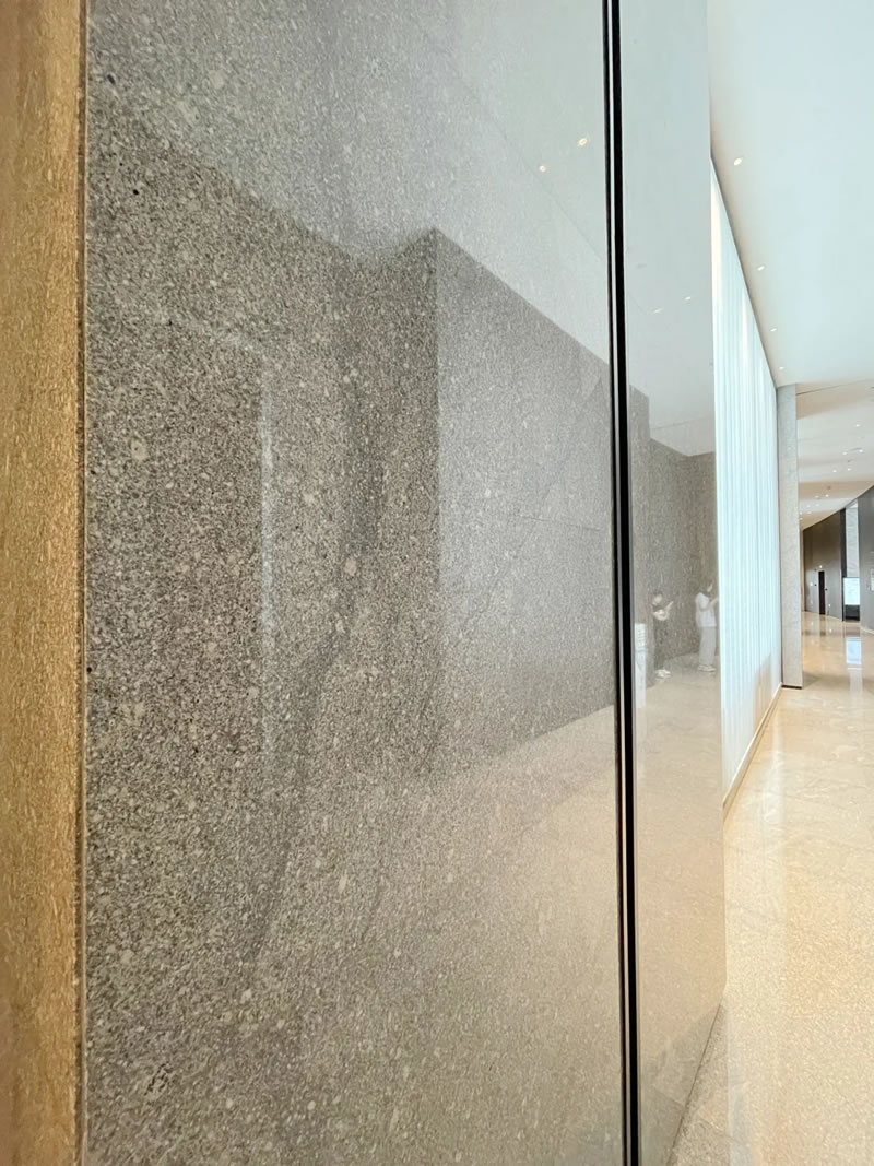 Grey granite cladding
