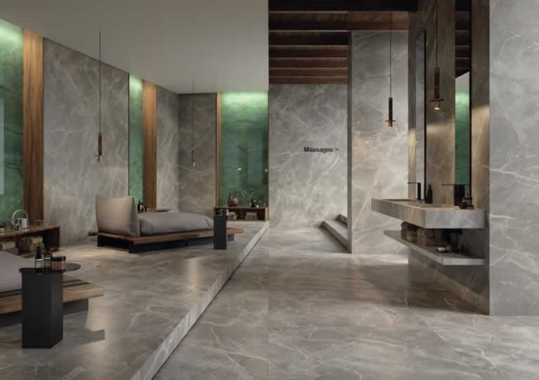 Grigio grey marble tiles Flooring