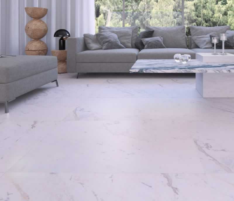 Volakas White Marble Tile