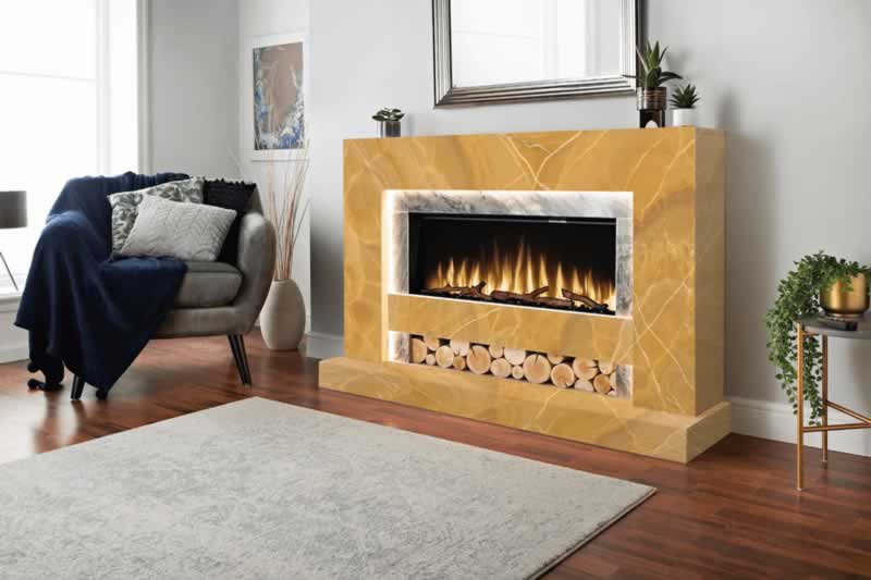 Yellow Onxy Tiles Wall Cladding