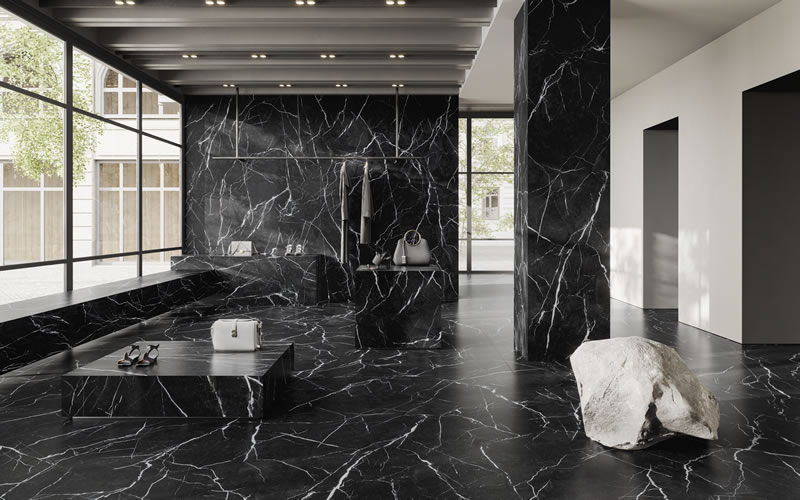 black marquina marble tiles Flooring